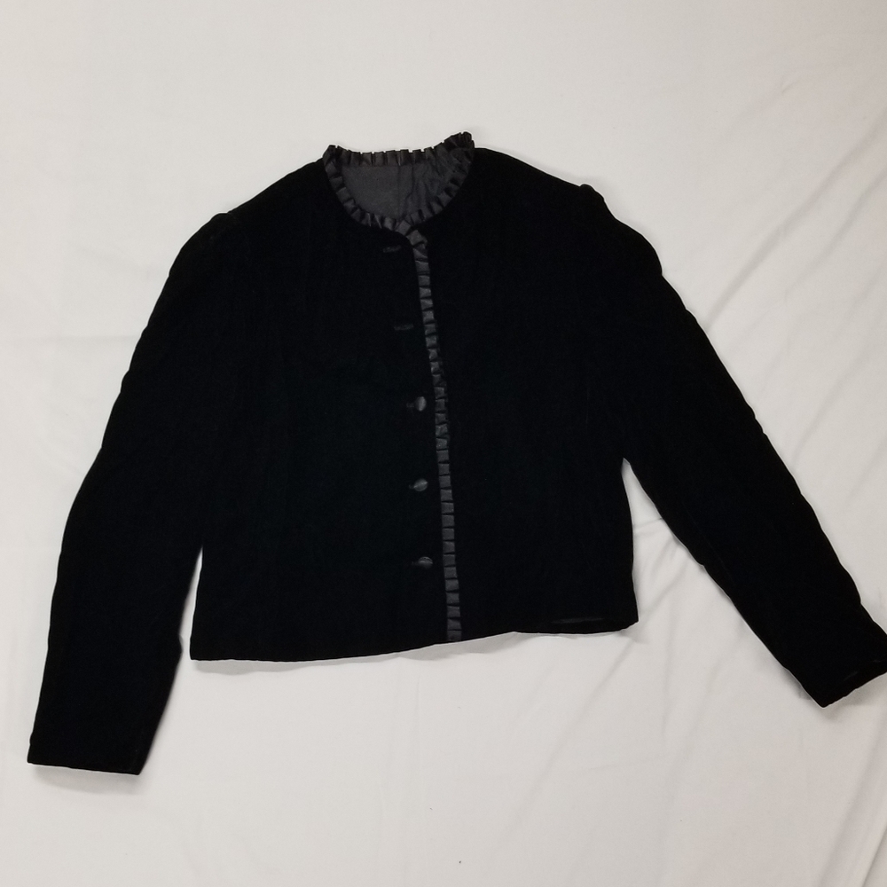 Vintage velvet jacket - Picture 4 of 13
